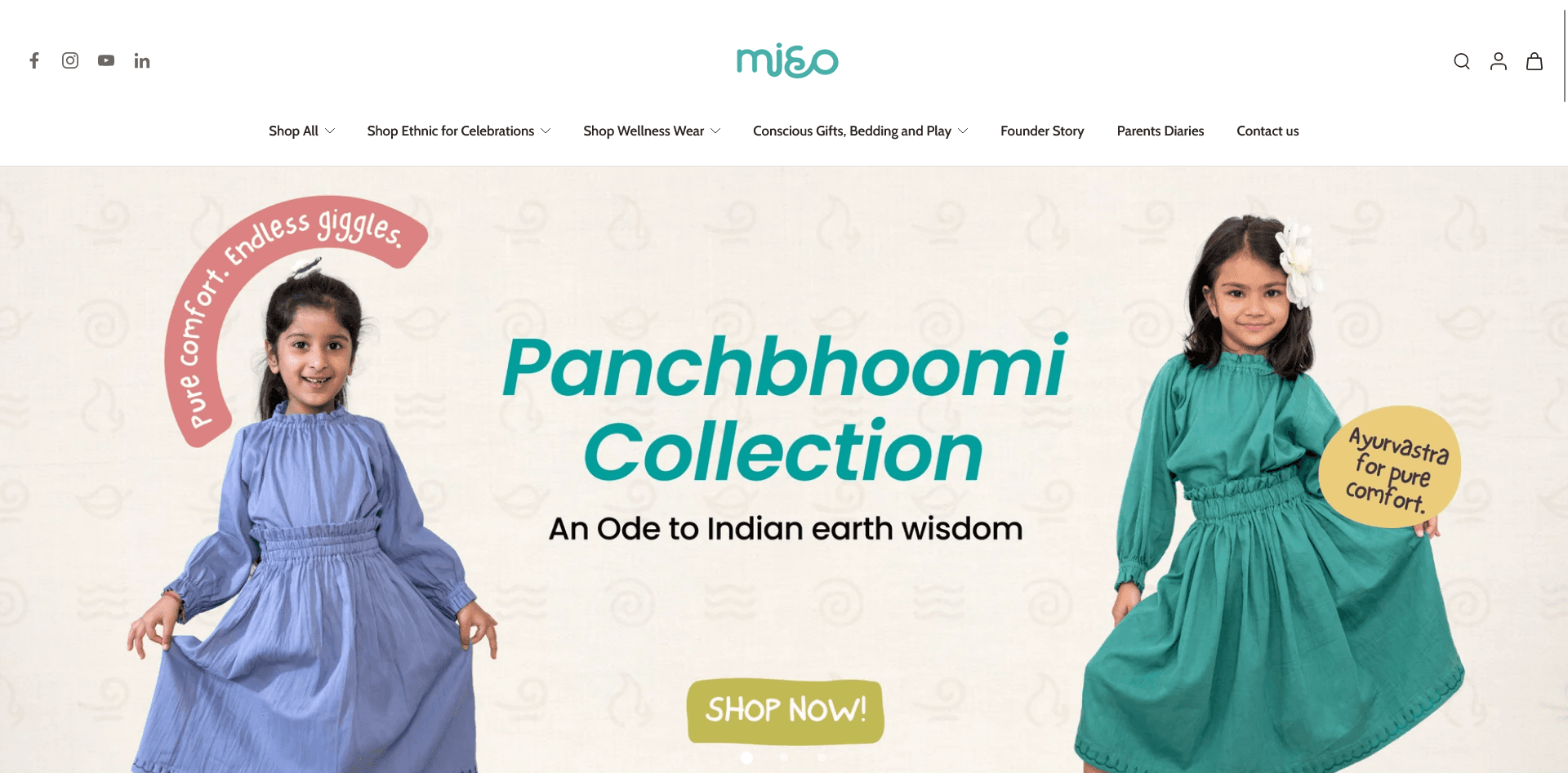 Miho website preview