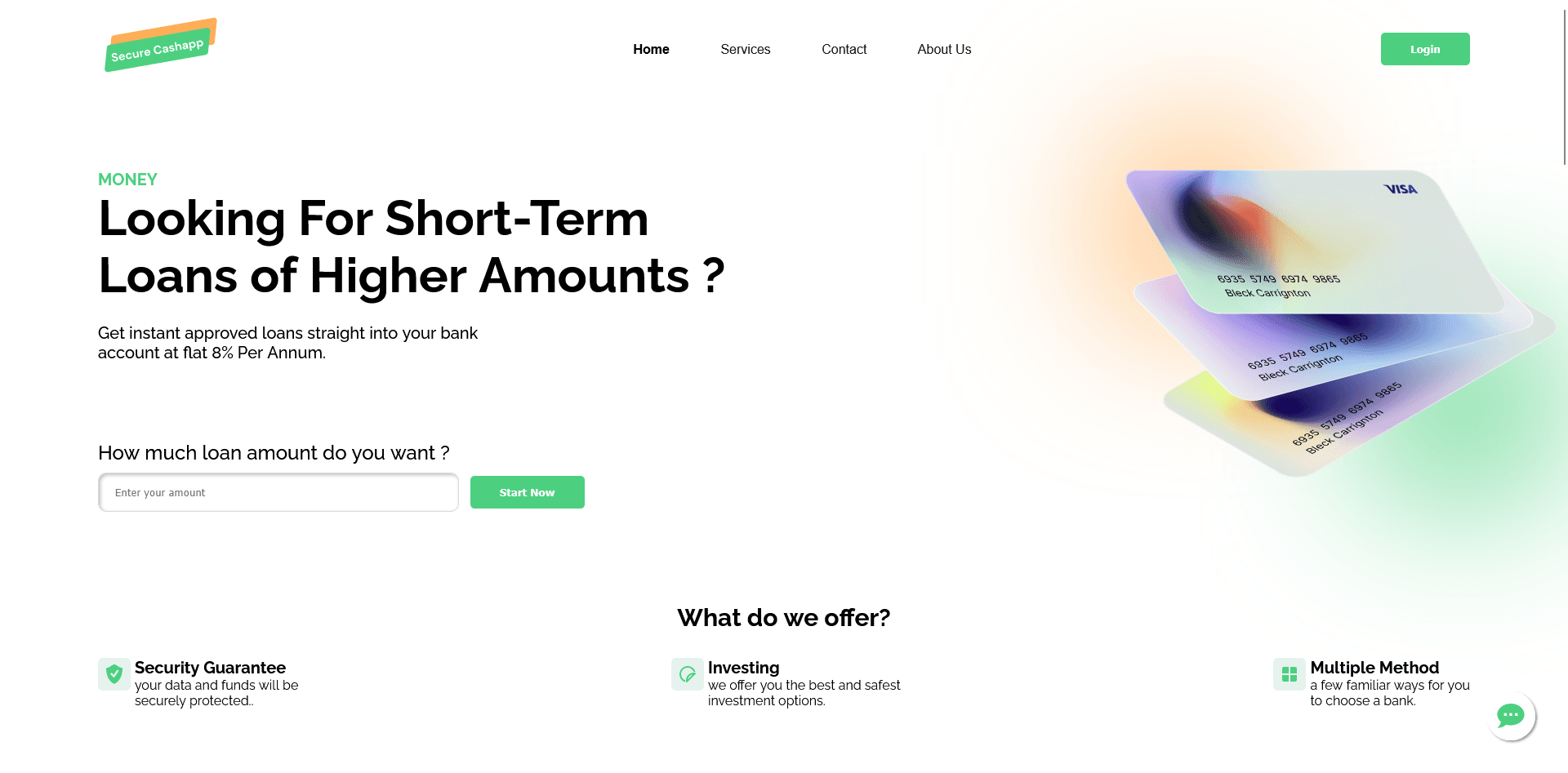 Secure Cash App website preview